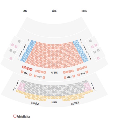seating plan Kammerspiele